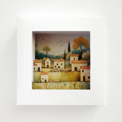 Paisaje con casas