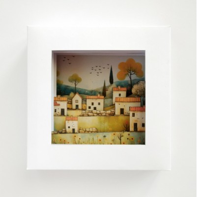 Paisaje con casas