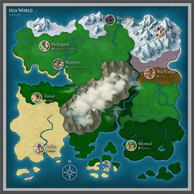 Mapa del Mundo de Ixia
