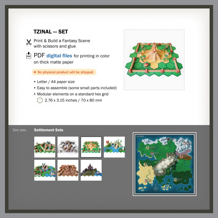 Tzinal - Set de ciudad de la selva
