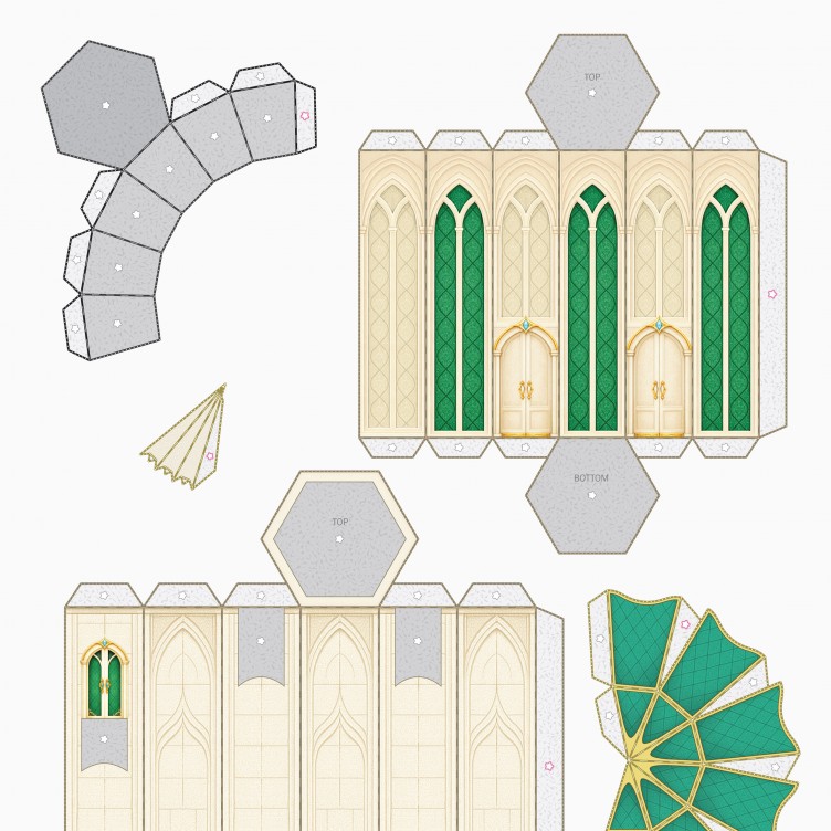 Myrinel – set de ciudad élfica