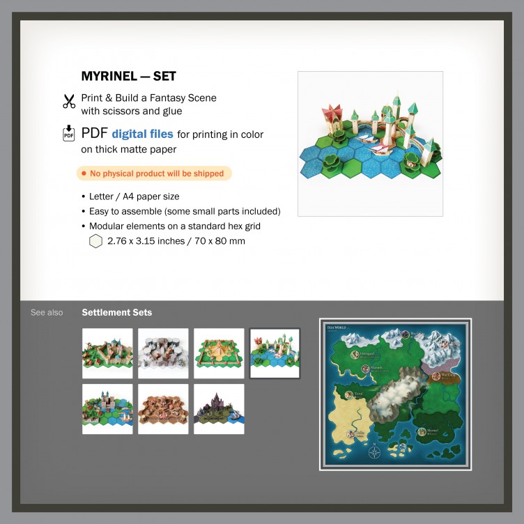 Myrinel – set de ciudad élfica