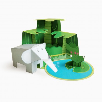 Diorama de papel JUNGLA