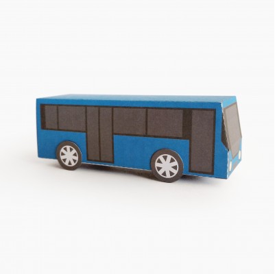 BUS Tipo B. Juguete de Papel / Caja de Regalo